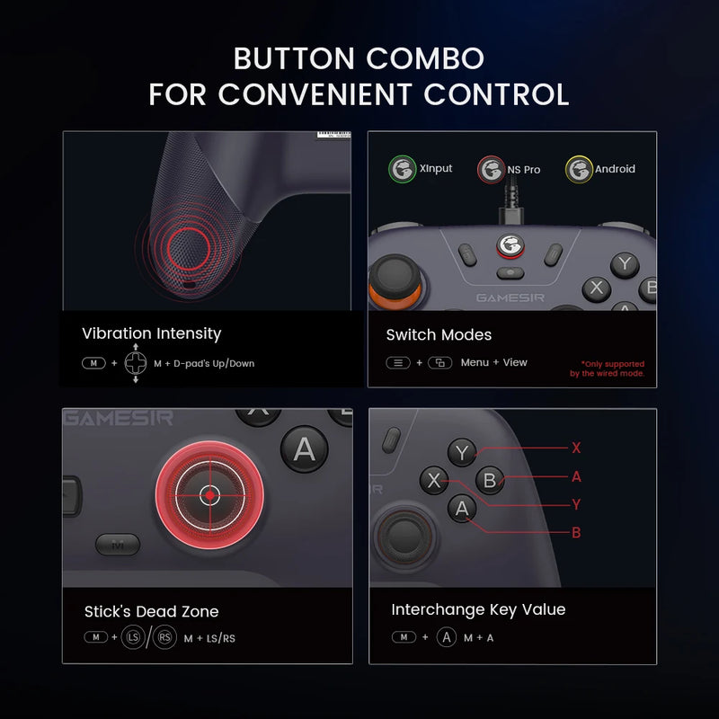 Controle GameSir T4 Nova Lite Switch com efeito Hall para Nintendo Switch iPhone Android Celular Windows PC Steam